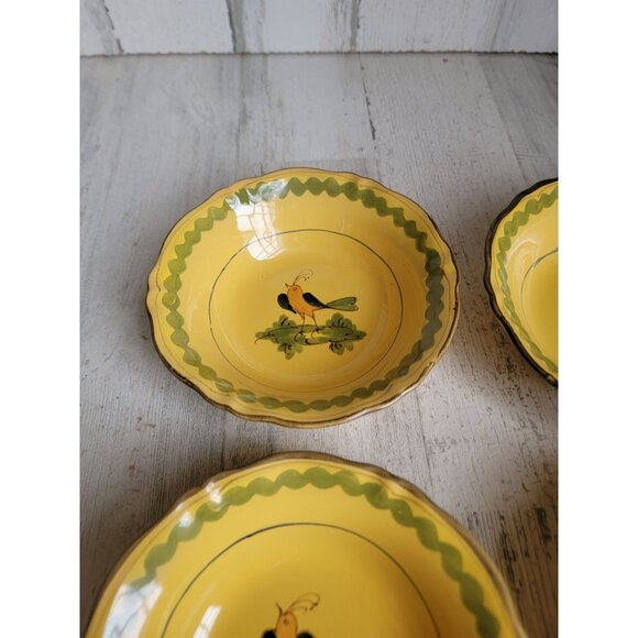 Vintage Italian‎ bird Robin Italy bowl home decor soup set - Picture 4 of 9